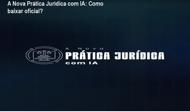 Tela mostrando a página oficial para download do curso A Nova Prática Jurídica com IA