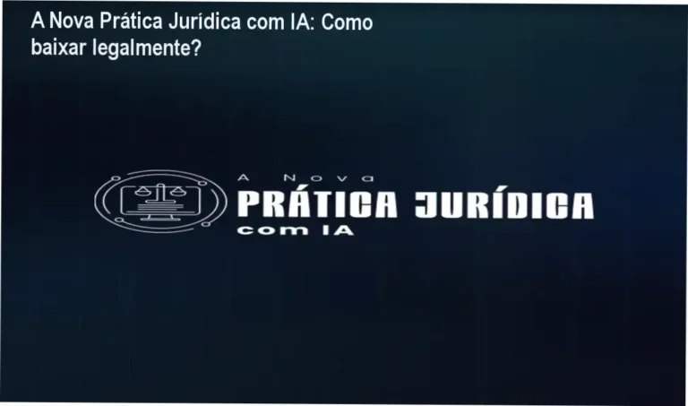 Tela do curso A Nova Prática Jurídica com IA mostrando acesso oficial ao conteúdo
