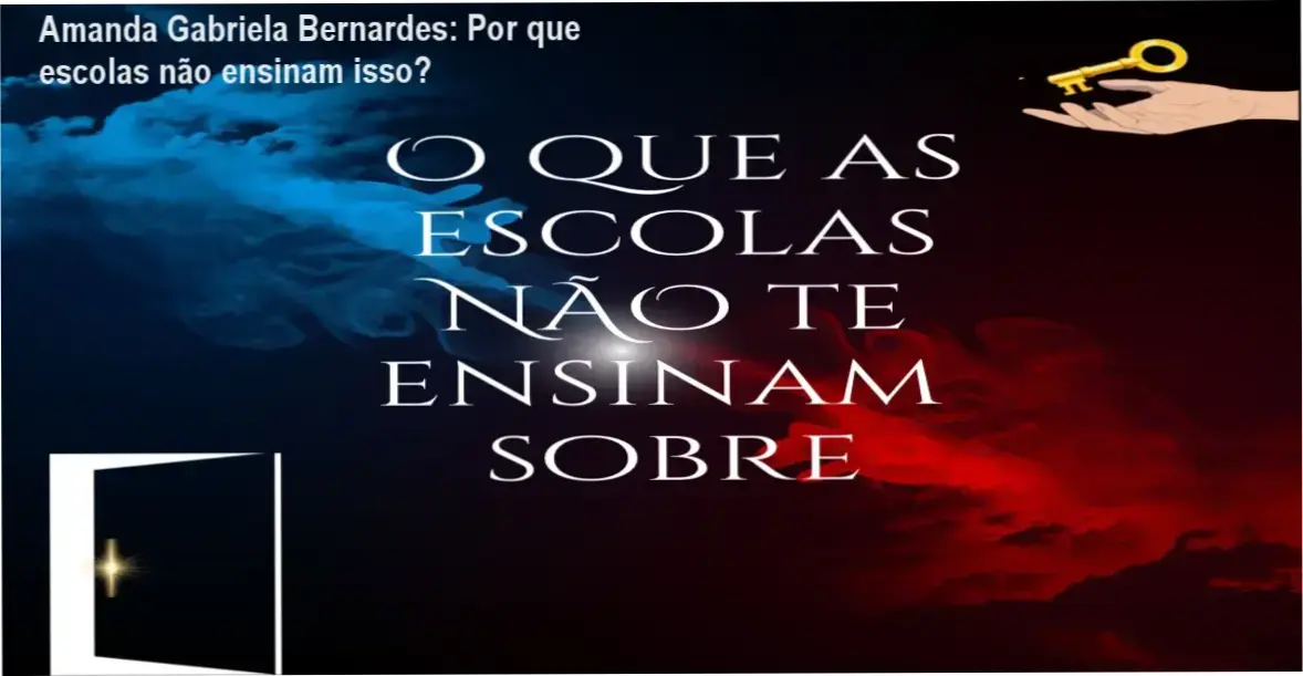 Amanda Gabriela Bernardes apresentando seu curso de autoconhecimento que revela o que as escolas não ensinam