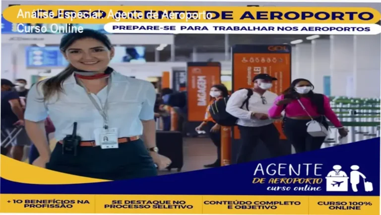 Capa informativa sobre o tema Agente de Aeroporto Curso Online