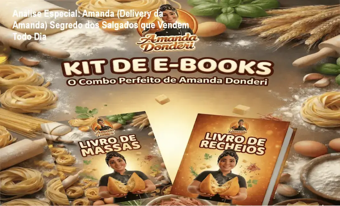Capa informativa sobre o tema Amanda (Delivery da Amanda) Segredo dos Salgados que Vendem Todo Dia