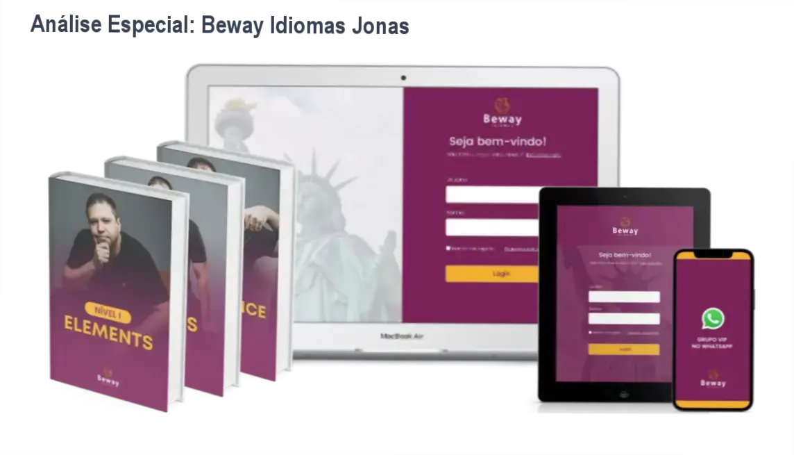 Capa informativa sobre o tema Beway Idiomas Jonas