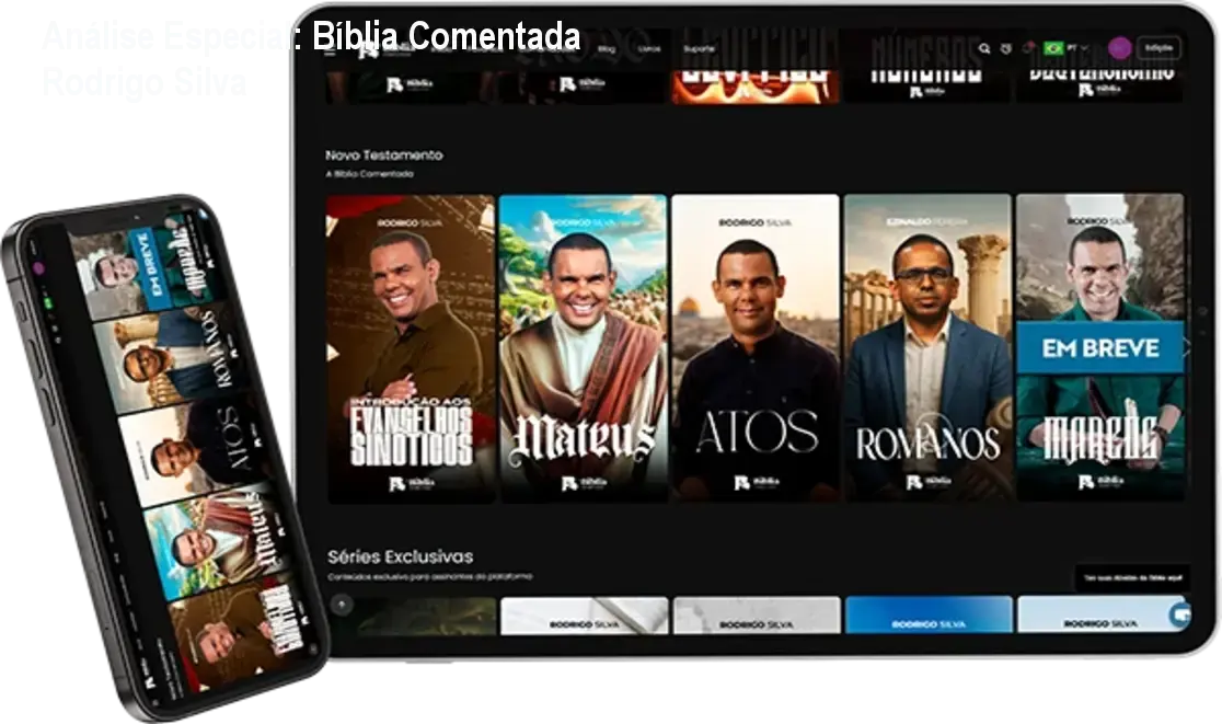 Análise Especial: Bíblia Comentada Rodrigo Silva 1 https://cursoss.com.br/biblia-comentada-rodrigo-silva/ Capa informativa sobre o tema Bíblia Comentada Rodrigo Silva