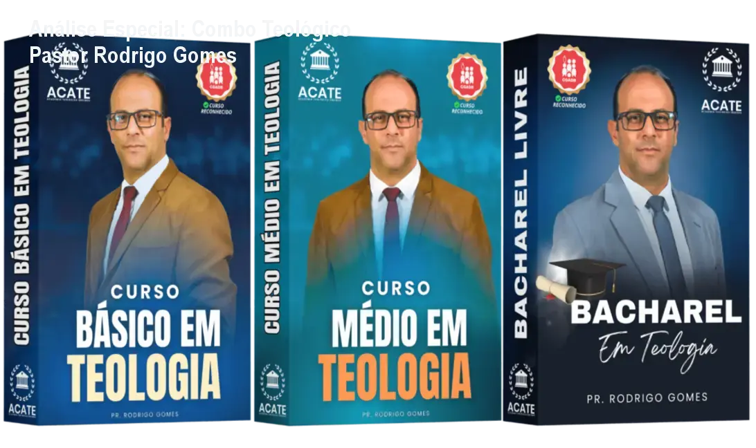 Capa informativa sobre o tema Combo Teológico Pastor Rodrigo Gomes