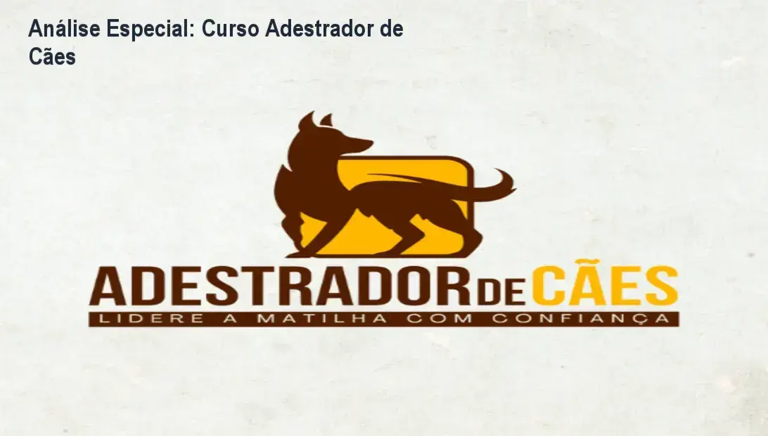 Capa informativa sobre o tema Curso Adestrador de Cães