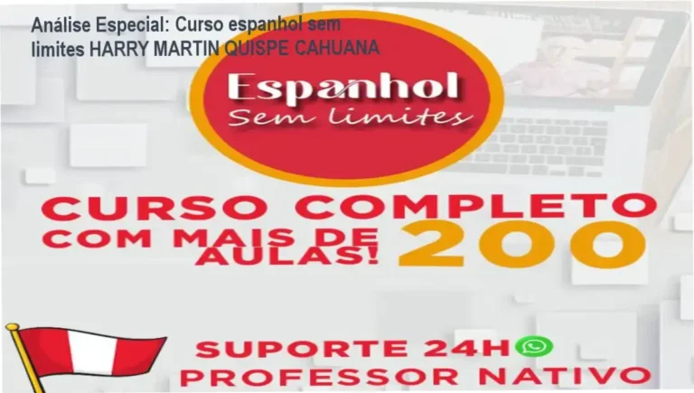 Capa informativa sobre o tema Curso espanhol sem limites HARRY MARTIN QUISPE CAHUANA