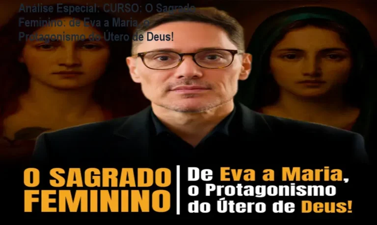 Capa informativa sobre o tema CURSO: O Sagrado Feminino: de Eva a Maria, o Protagonismo do Útero de Deus!