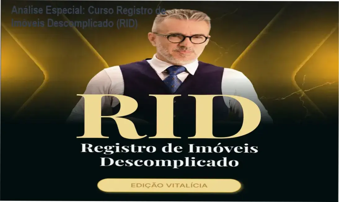 Análise Especial: Curso Registro de Imóveis Descomplicado (RID) 1 https://cursoss.com.br/curso-registro-de-imoveis-descomplicado-rid/ Capa informativa sobre o tema Curso Registro de Imóveis Descomplicado (RID)