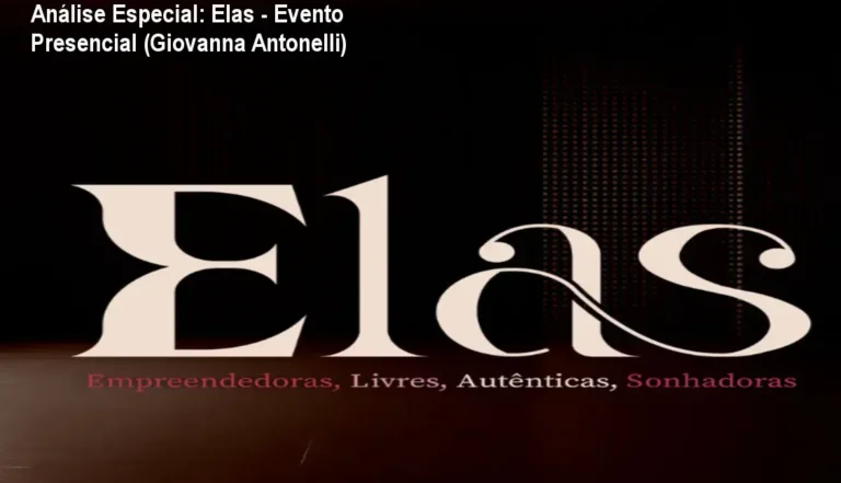Capa informativa sobre o tema Elas - Evento Presencial (Giovanna Antonelli)