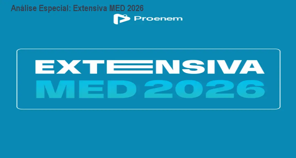 Capa informativa sobre o tema Extensiva MED 2026