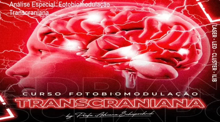 Capa informativa sobre o tema Fotobiomodulação Transcraniana