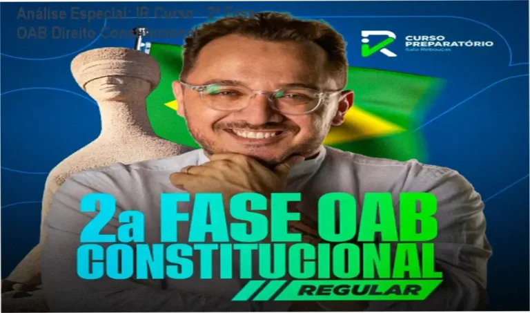 Capa informativa sobre o tema IR Curso - 2ª Fase OAB Direito Constitucional