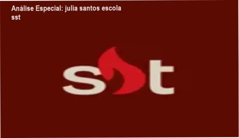 Capa informativa sobre o tema julia santos escola sst