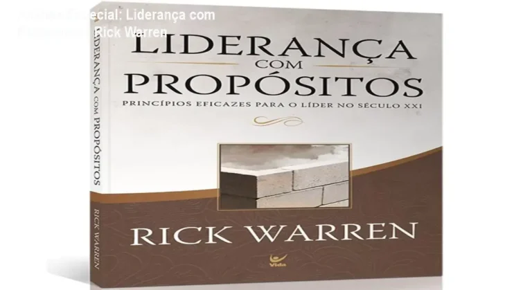 Capa informativa sobre o tema Liderança com Propósitos | Rick Warren