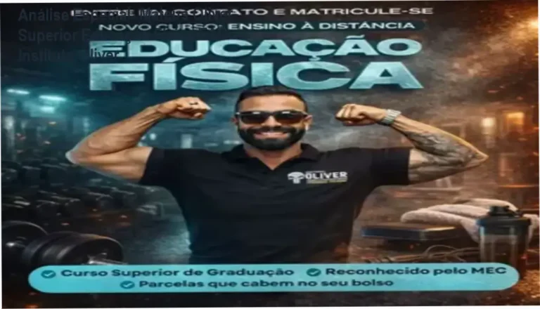 Capa informativa sobre o tema Mateus Oliver Superior Educação Física EAD - Instituto Óliver