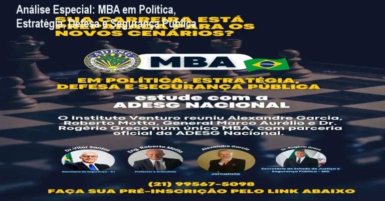 Análise Especial: MBA em Política, Estratégia, Defesa e Segurança Pública 3 https://cursoss.com.br/antiotario-mega-combo-combo-de-livros-de-evolucao-masculina-rafael-aires/ Capa informativa sobre o tema MBA em Política, Estratégia, Defesa e Segurança Pública