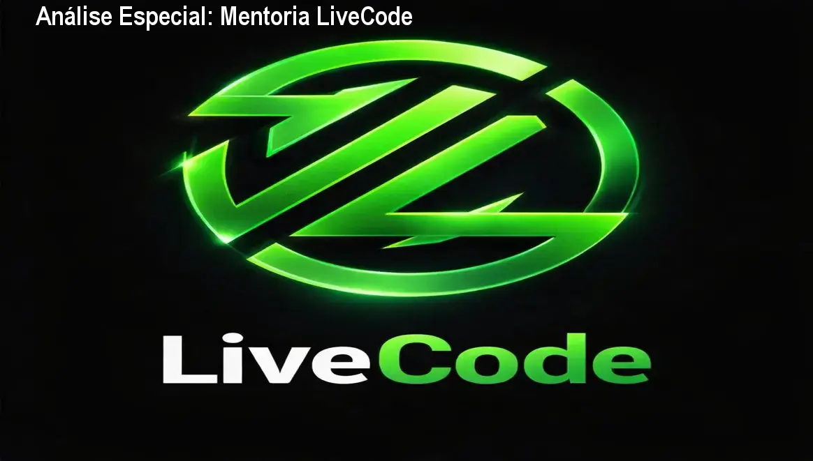 Análise Especial: Mentoria LiveCode 1 https://cursoss.com.br/mentoria-livecode-2/ Capa informativa sobre o tema Mentoria LiveCode