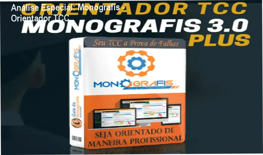 Capa informativa sobre o tema Monografis - Orientador TCC