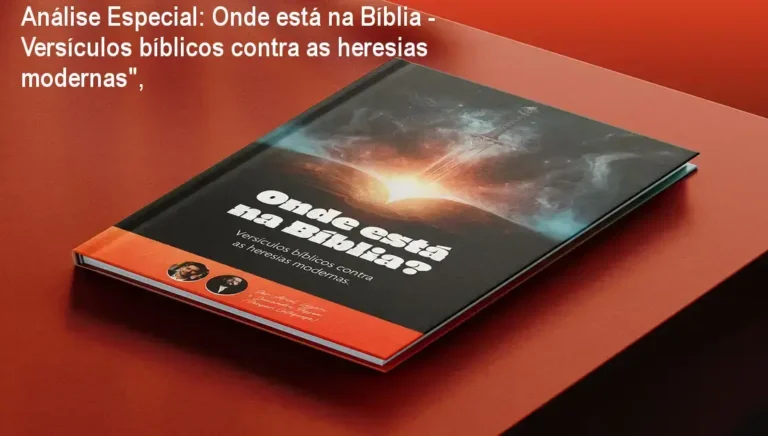 Capa informativa sobre o tema Onde está na Bíblia - Versículos bíblicos contra as heresias modernas",