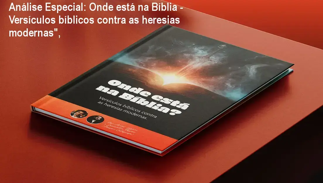 Capa informativa sobre o tema Onde está na Bíblia - Versículos bíblicos contra as heresias modernas",