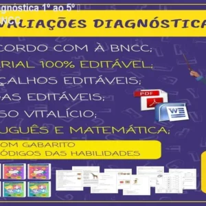 KIT Avaliação Diagnóstica 1º ao 5º – Provas Prontas BNCC