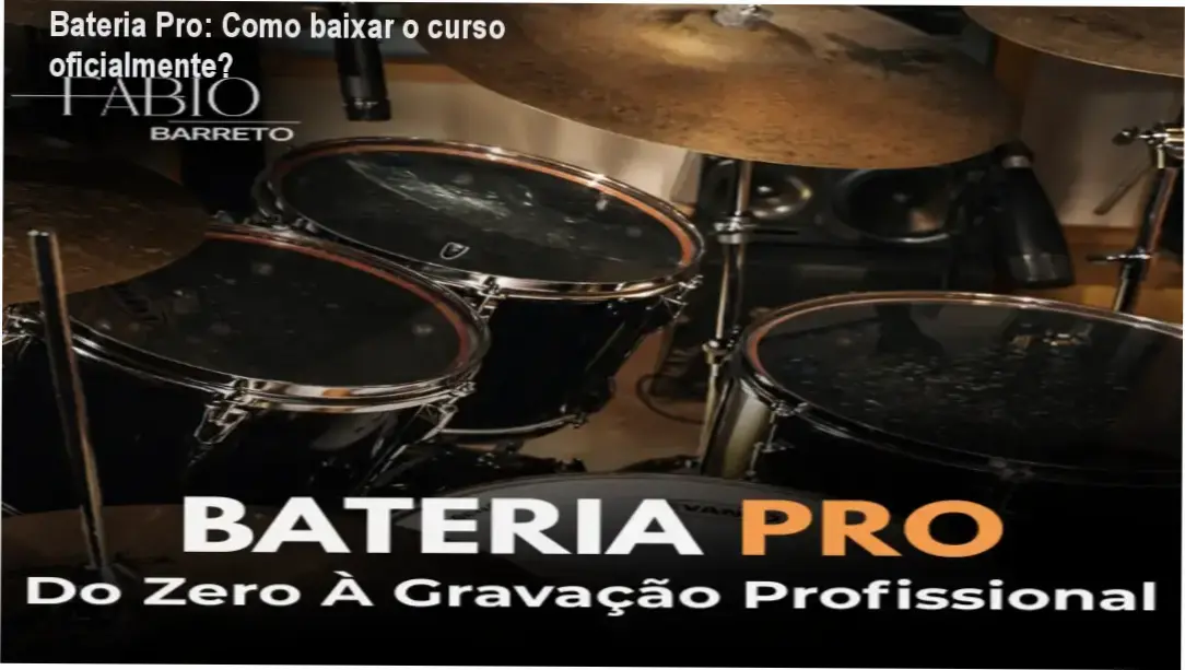 Imagem ilustrando o download oficial do curso Bateria Pro