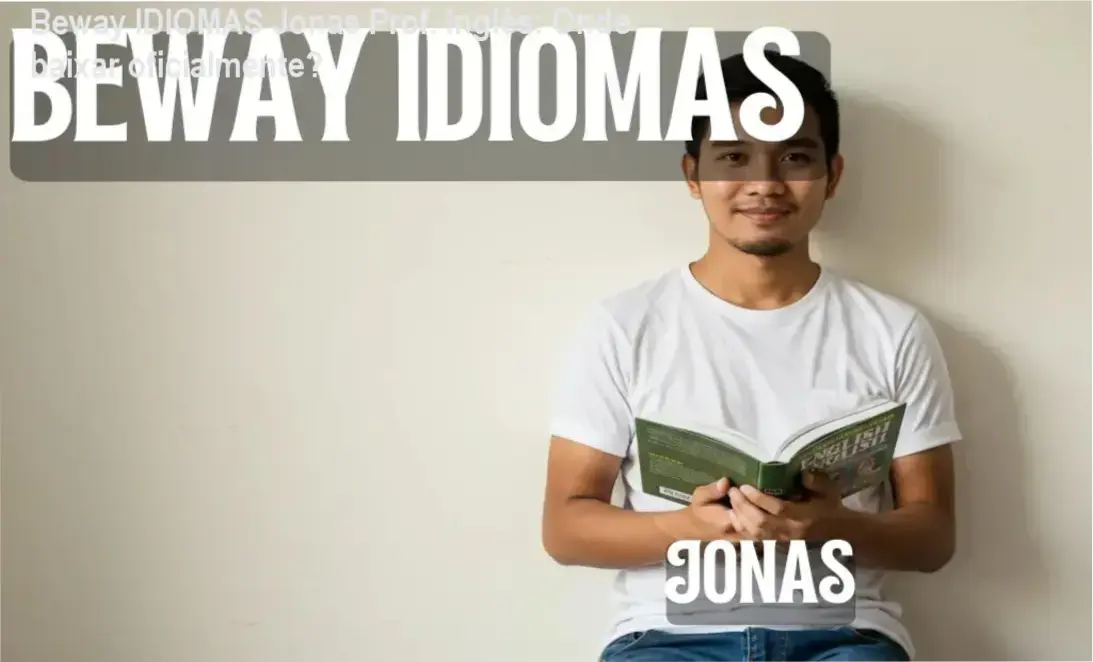 Captura de tela mostrando a página oficial de download do curso Beway IDIOMAS Jonas Prof. Inglês