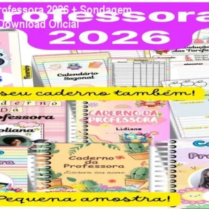 Caderno da Professora 2026 + Sondagem Diagnóstica – Download Oficial