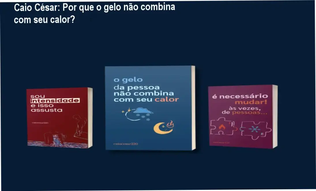 Capa do ebook de Caio César sobre intensidade emocional e relacionamentos