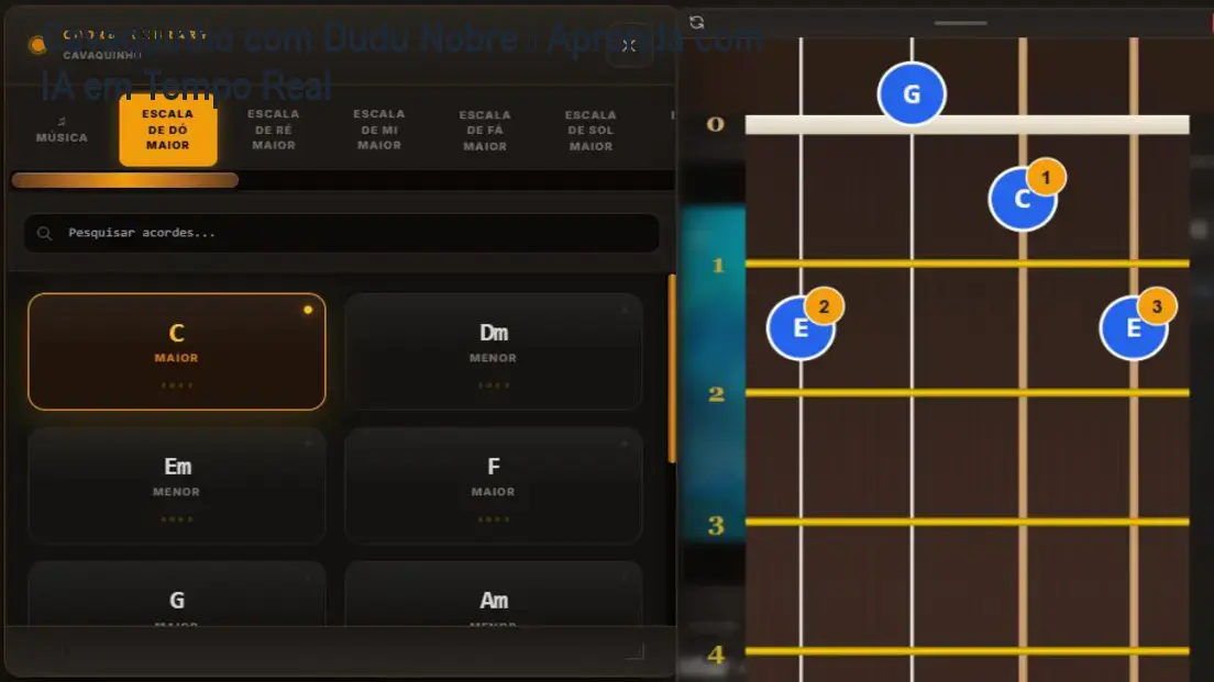 Cavaquinho com Dudu Nobre – Aprenda com IA em Tempo Real 1 https://cursoss.com.br/cursos/cavaquinho-com-dudu-nobre-como-funciona/ Cavaquinho com Dudu Nobre – Aprenda com IA em Tempo Real
