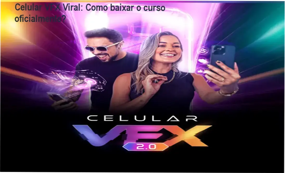 Captura de tela mostrando a página oficial de download do curso Celular VFX Viral