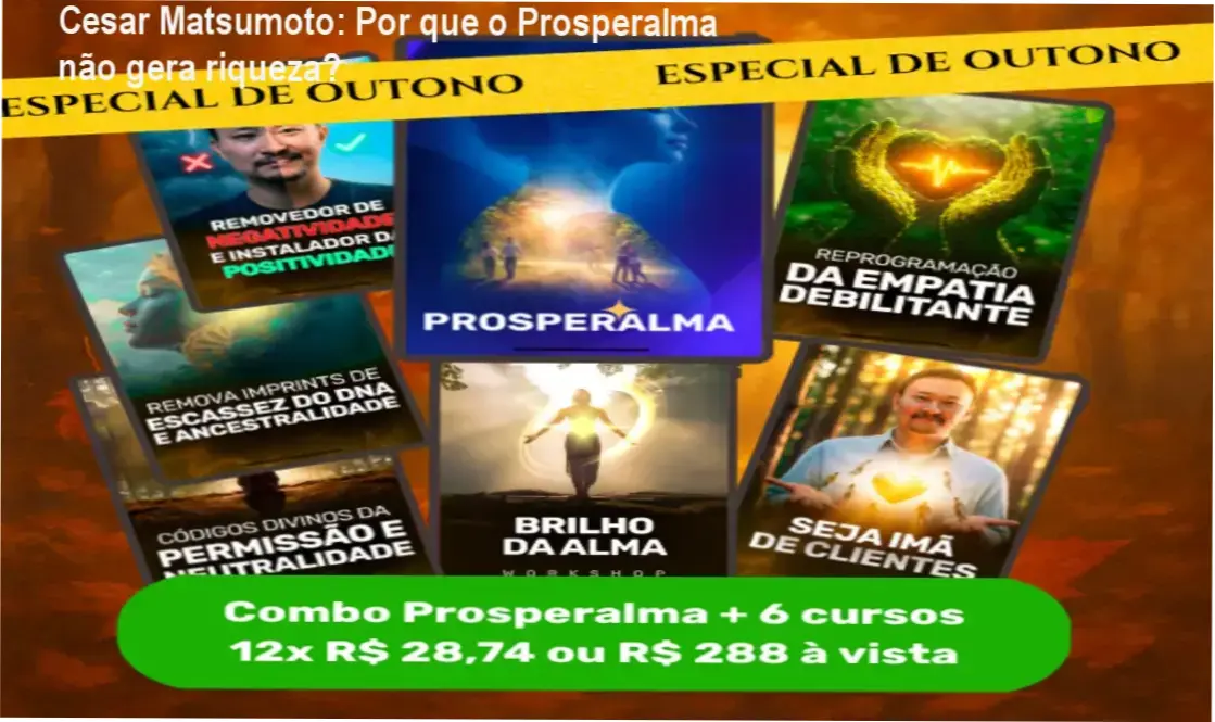 Cesar Matsumoto apresentando o método Prosperalma de manifestação de abundância