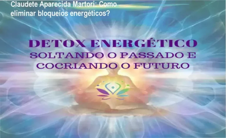 Claudete Aparecida Martori apresentando o Detox Energético para limpar bloqueios energéticos
