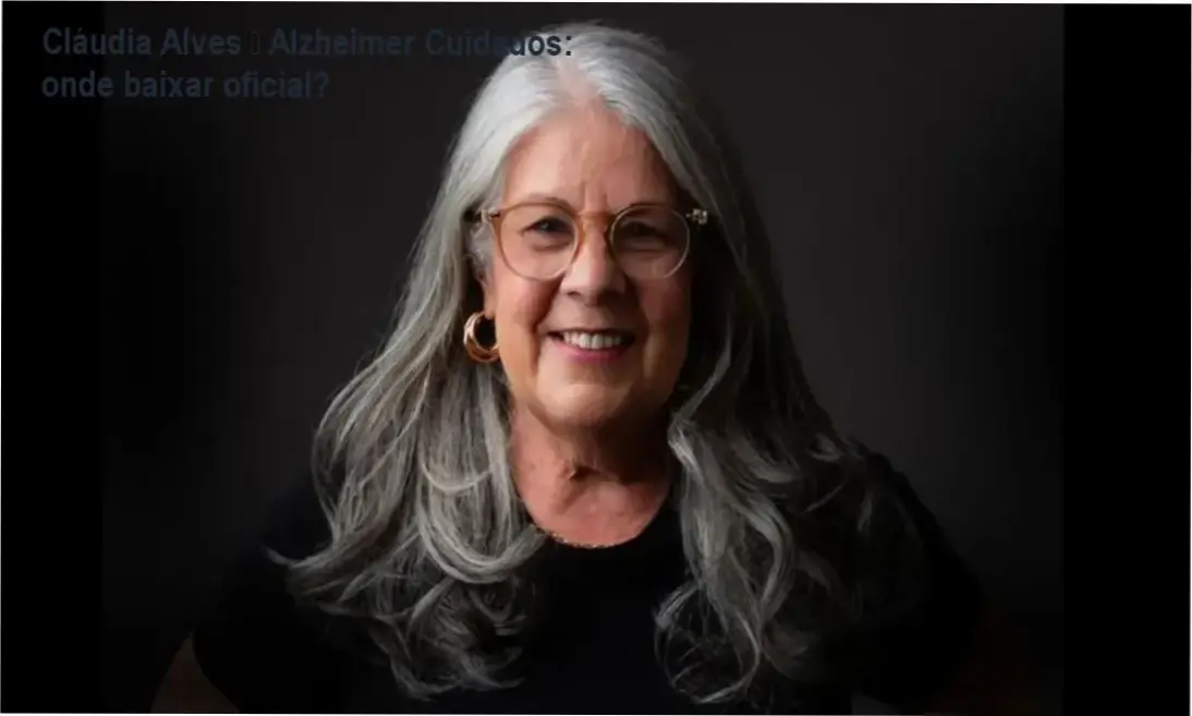 Tela de cadastro do curso online Cláudia Alves – Alzheimer Cuidados mostrando opção de download oficial