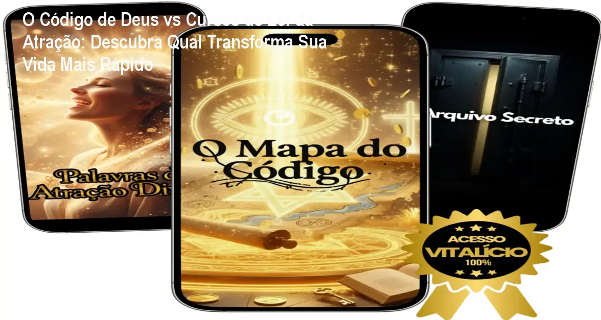 O Código de Deus vs Cursos de Lei da Atração: Descubra Qual Transforma Sua Vida Mais Rápido