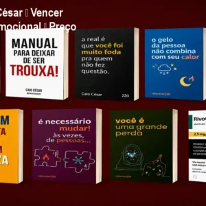 O Catálogo de Cursos 9 https://cursoss.com.br/o-catalogo-de-cursos/ 09 livros Caio César – Vencer dependência emocional – Preço