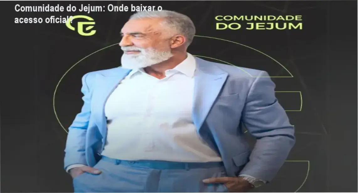 Captura da página oficial de acesso à Comunidade do Jejum