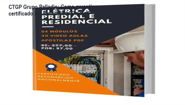 Imagem do curso online de Eletricidade Predial e Residencial da CTGP com certificado incluso