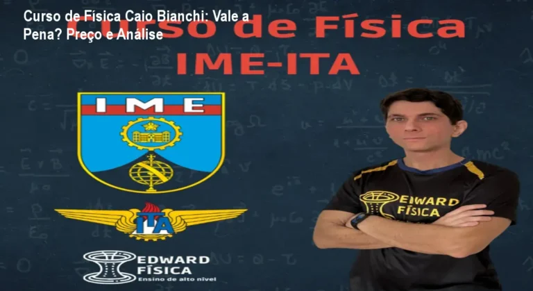 Professor Caio Bianchi explicando resolução de exercícios complexos de física para preparação ITA e IME