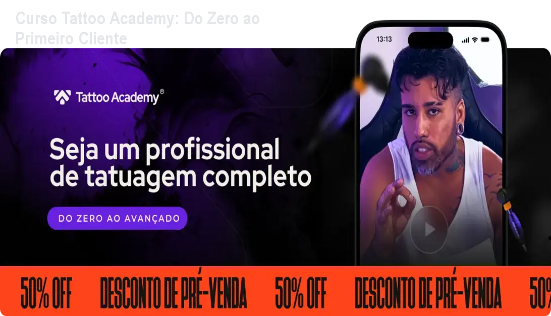 Curso Tattoo Academy: Do Zero ao Primeiro Cliente 1 https://cursoss.com.br/cursos/tattoo-academy-nao-saber-desenhar-curso-tatuagem/ Curso Tattoo Academy: Do Zero ao Primeiro Cliente