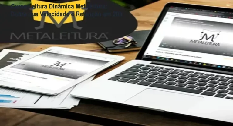 Imagem do curso Metaleitura mostrando estudante lendo rapidamente e retendo informações