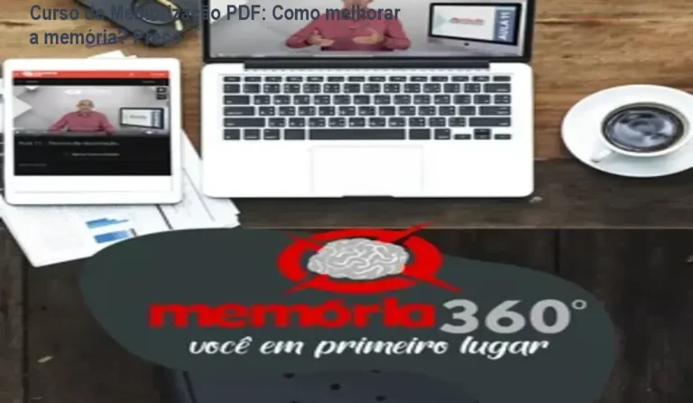 Capa do Curso de Memorização PDF mostrando técnicas de memorização e leitura dinâmica