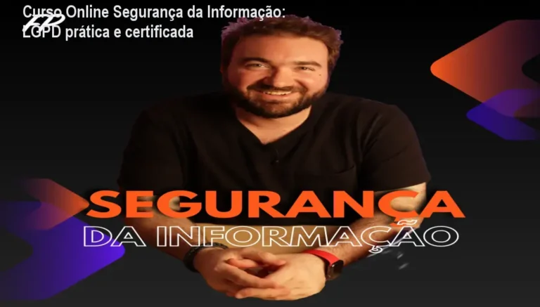 Curso Online Segurança da Informação: LGPD prática e certificada 4 https://cursoss.com.br/curso-linguica-artesanal-vs-charcutaria-vantagens/ Imagem do Curso Online Segurança da Informação de Felipe Palhares, foco em LGPD e segurança prática