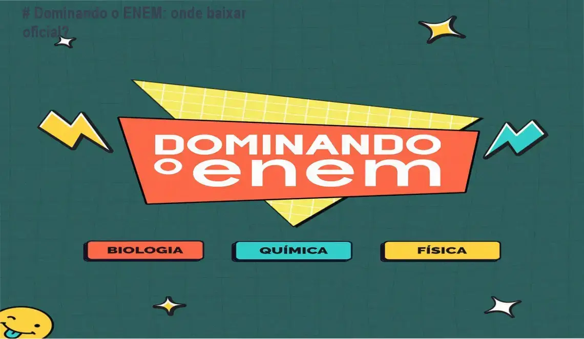 Captura de tela mostrando a página oficial de download do curso # Dominando o ENEM
