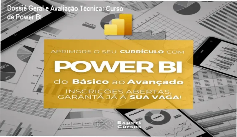 Gráfico de desempenho técnico do ecossistema Curso de Power BI