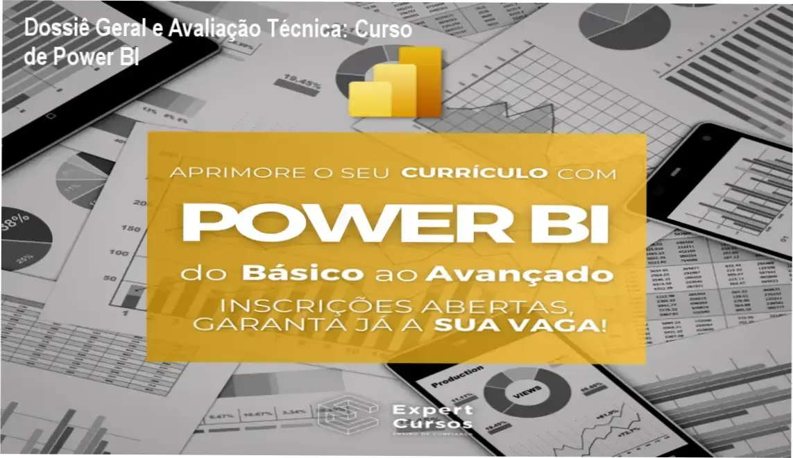 Gráfico de desempenho técnico do ecossistema Curso de Power BI