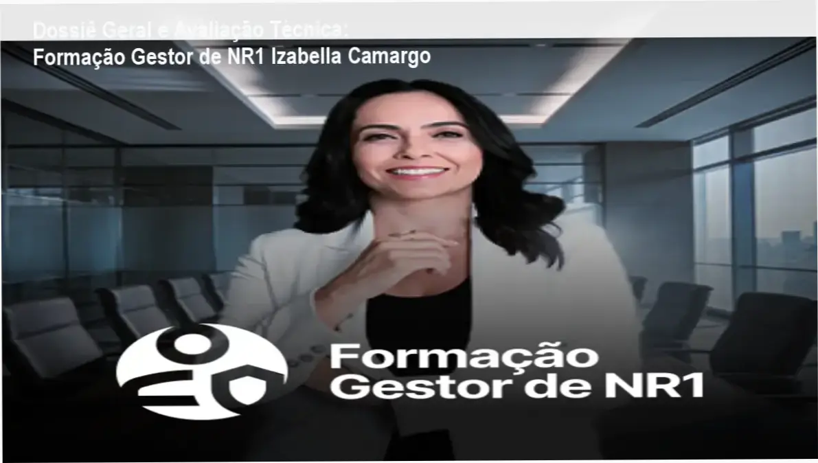 Gráfico de desempenho técnico do ecossistema Formação Gestor de NR1 Izabella Camargo