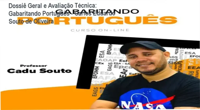Gráfico de desempenho técnico do ecossistema Gabaritando Português - Carlos Eduardo Souto de Oliveira