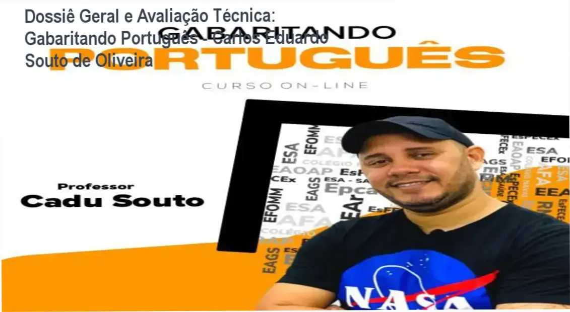 Gráfico de desempenho técnico do ecossistema Gabaritando Português - Carlos Eduardo Souto de Oliveira