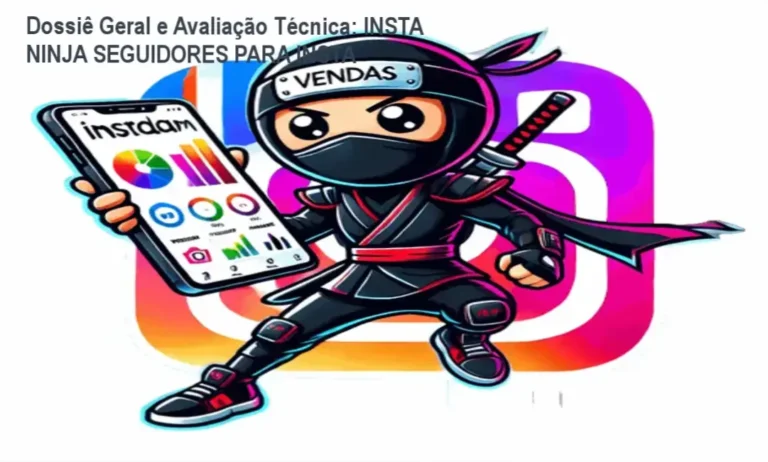 Gráfico de desempenho técnico do ecossistema INSTA NINJA SEGUIDORES PARA INSTA